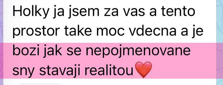 Veronika o tom, že se sny stávají realitou